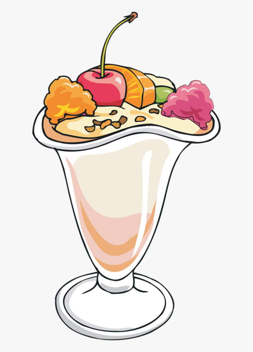 Hot Fudge Sundae Clip Art - Ice Cream Sundae Clip Art, HD Png Download, Free Download