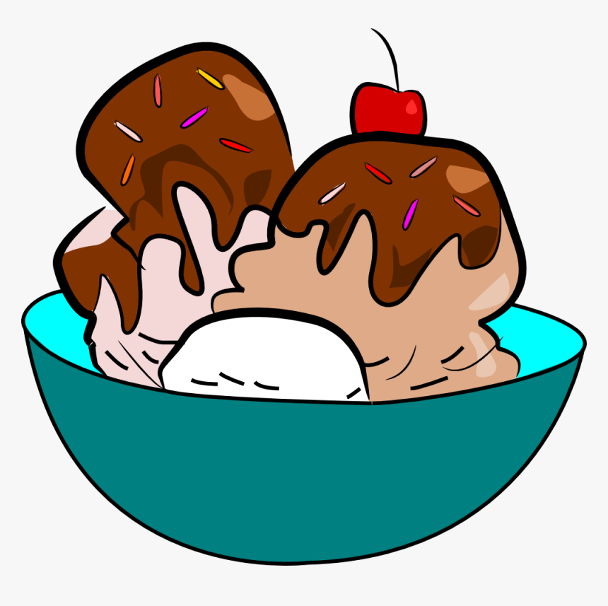 Sundae Clipart Clip Art - Cute Ice Cream Sundae Clipart, HD Png Download, Free Download