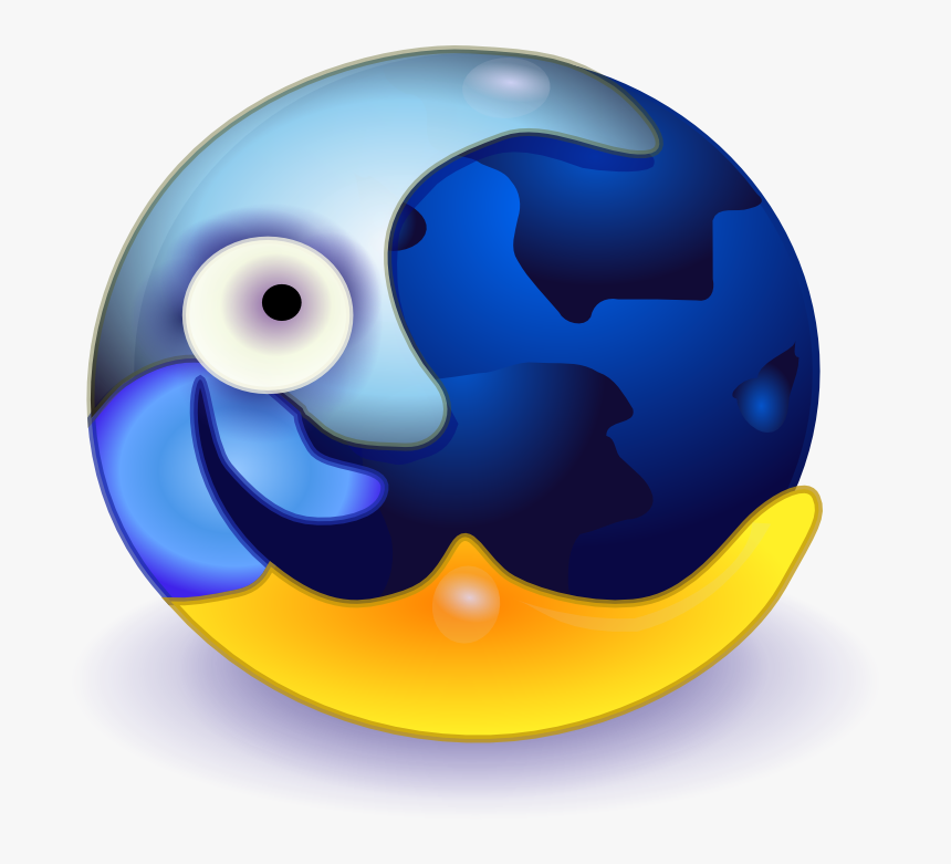 Onlinelabels Clip Art - Moon And Earth Combined, HD Png Download, Free Download