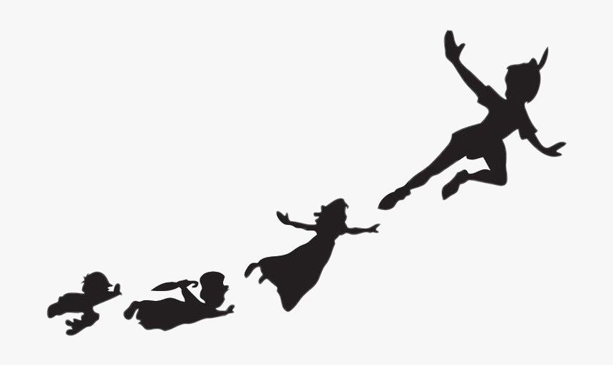 Peter Pan Silhouettes, HD Png Download, Free Download