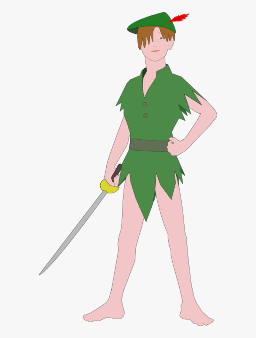 Transparent Peter Pan Clipart Silhouette - Peter Pan Cartoon Art, HD Png Download, Free Download