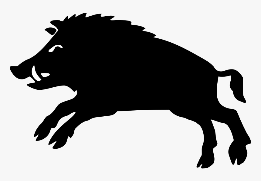 Boar Silhouette Png, Transparent Png, Free Download