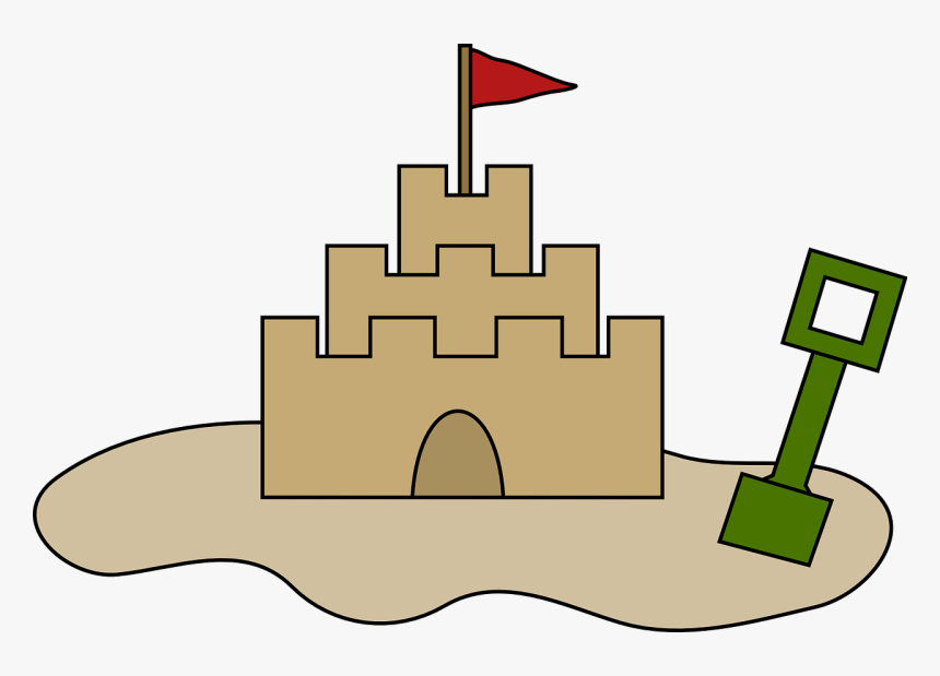 Draw Easy Sand Castle, HD Png Download, Free Download