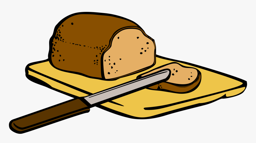 Cutting Board Clipart - Slice The Bread Clipart, HD Png Download, Free Download