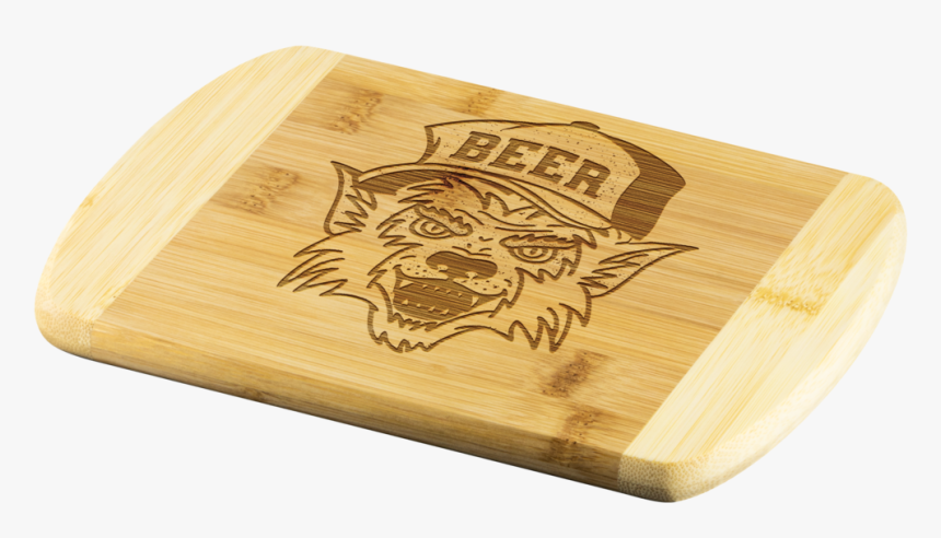 Werewolf Beer Hat Round Edge Wooden Cutting Board Cutting - Plywood, HD Png Download, Free Download