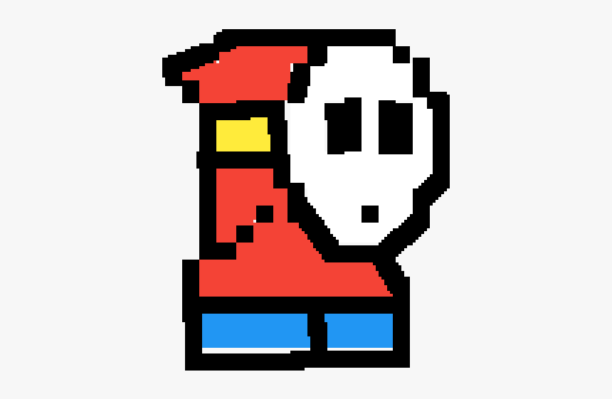 Shy Guy Pixel Art Grid, HD Png Download, Free Download