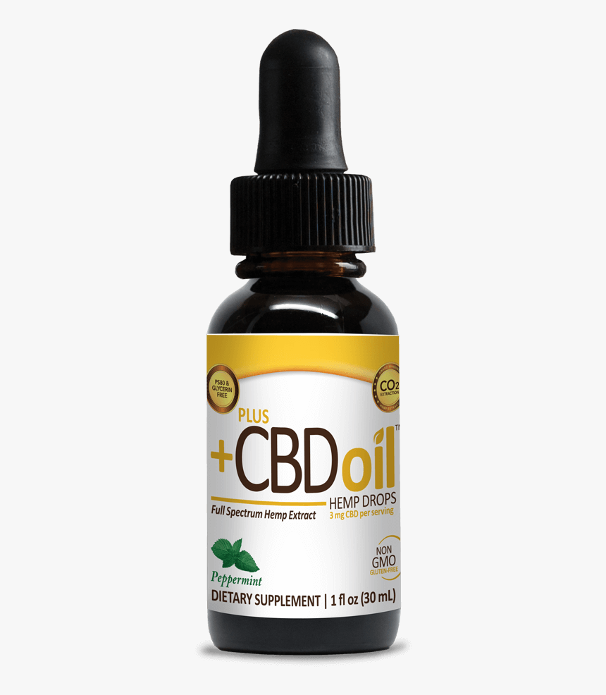 Peppermint Hemp Drops - Plus Cbd Oil, HD Png Download, Free Download