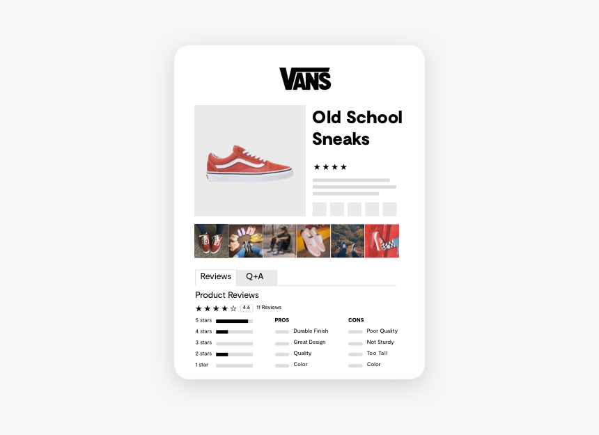 Vans Ratings And Reviews Graphic - Vans, HD Png Download, Free Download