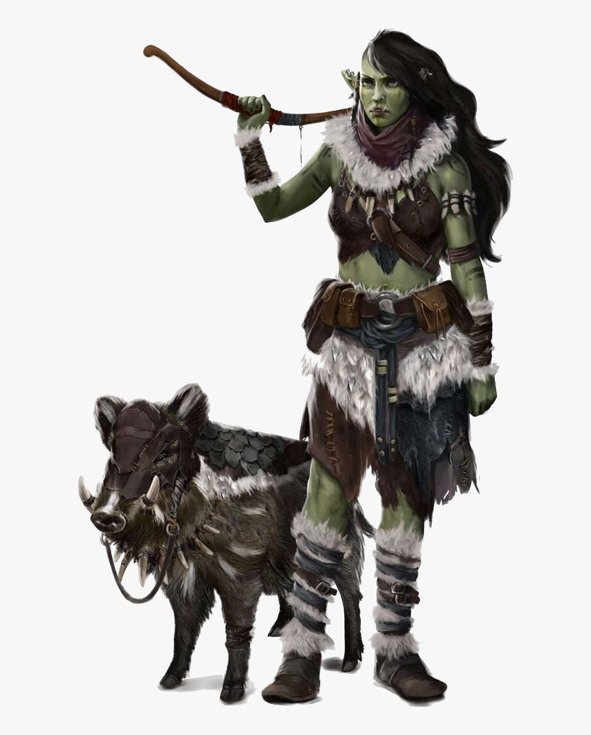 D&d Female Half Orc, HD Png Download, Free Download