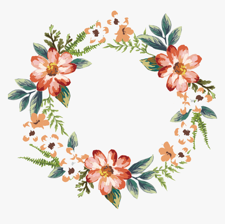 Floral Garland Png File - Clipart Png Wedding, Transparent Png, Free Download