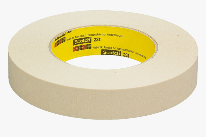 Scotch 231-24mmx55m Paint Masking Tape - نوار لقی گیر در خیاطی, HD Png Download, Free Download