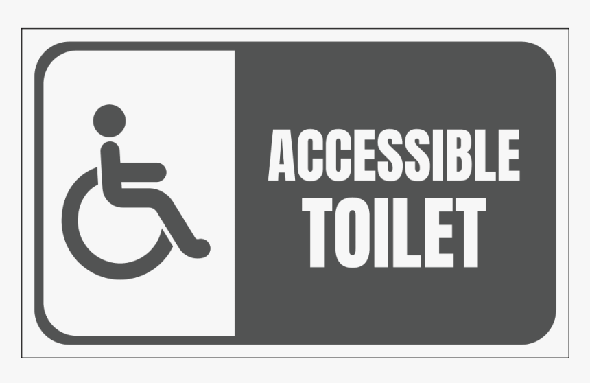 Handicap Accessible Toilet - Sign, HD Png Download, Free Download