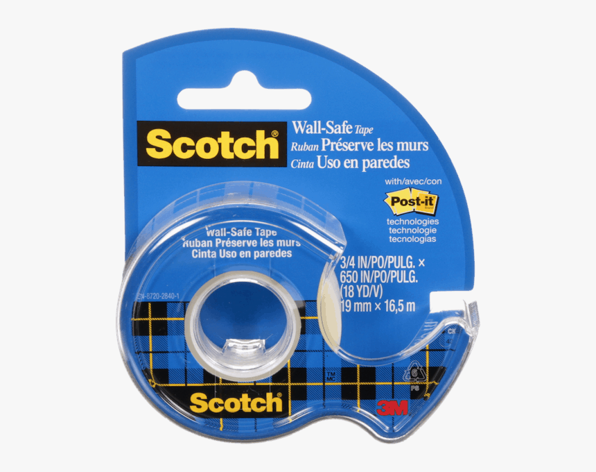 Scotch Wall Safe Tape, HD Png Download, Free Download