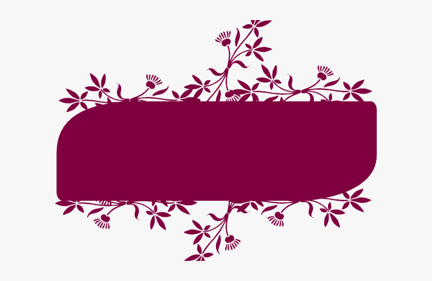 Floral Banner Vector Png , Png Download - Banner Clipart Design Png, Transparent Png, Free Download