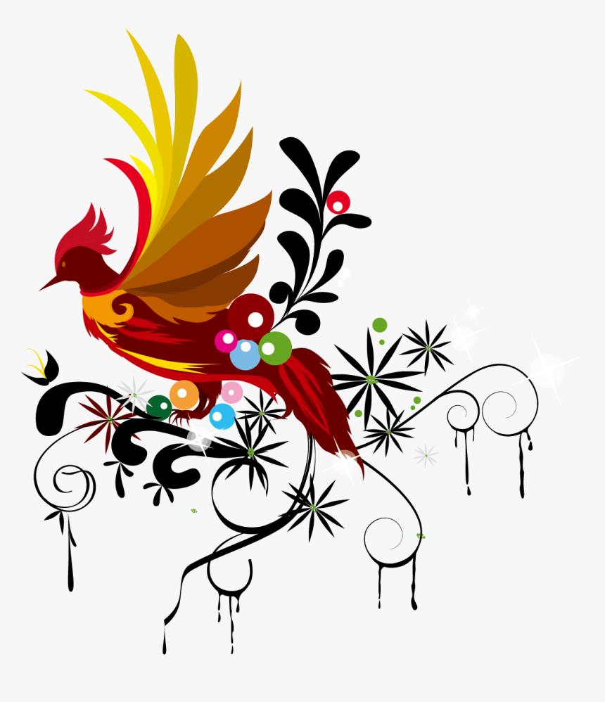 Drawing Phoenix Watercolor Banner - Works Of Graphic Designer, HD Png Download, Free Download