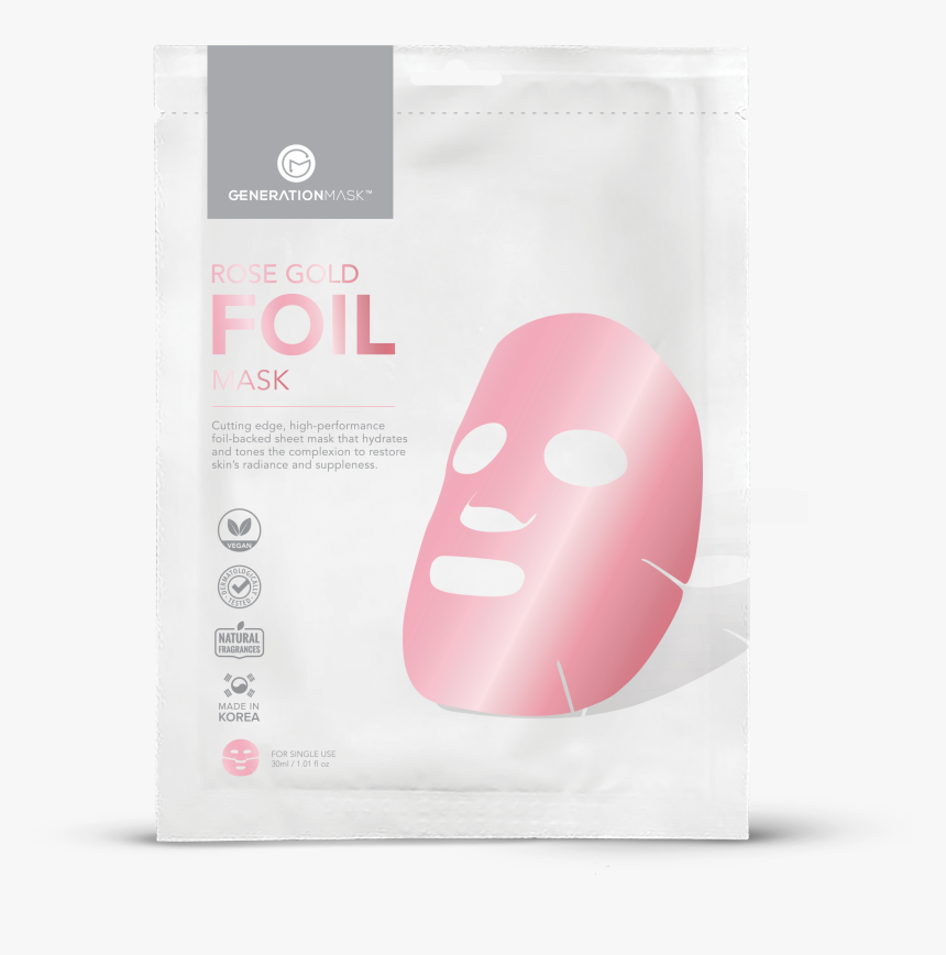 Foil Rosegold Transparent4 - Mask, HD Png Download, Free Download