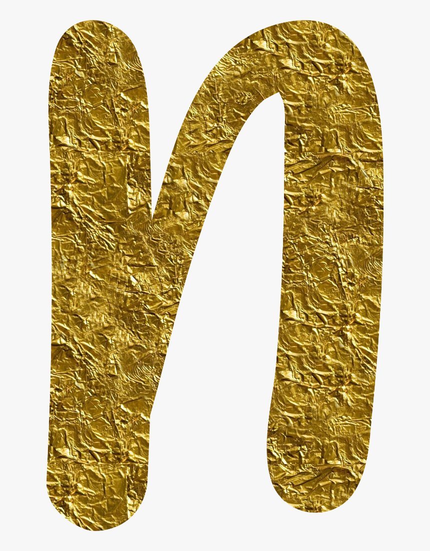 #freetoedit #ftestickers #gold #foil #letter #lettering - Gold Foil, HD Png Download, Free Download