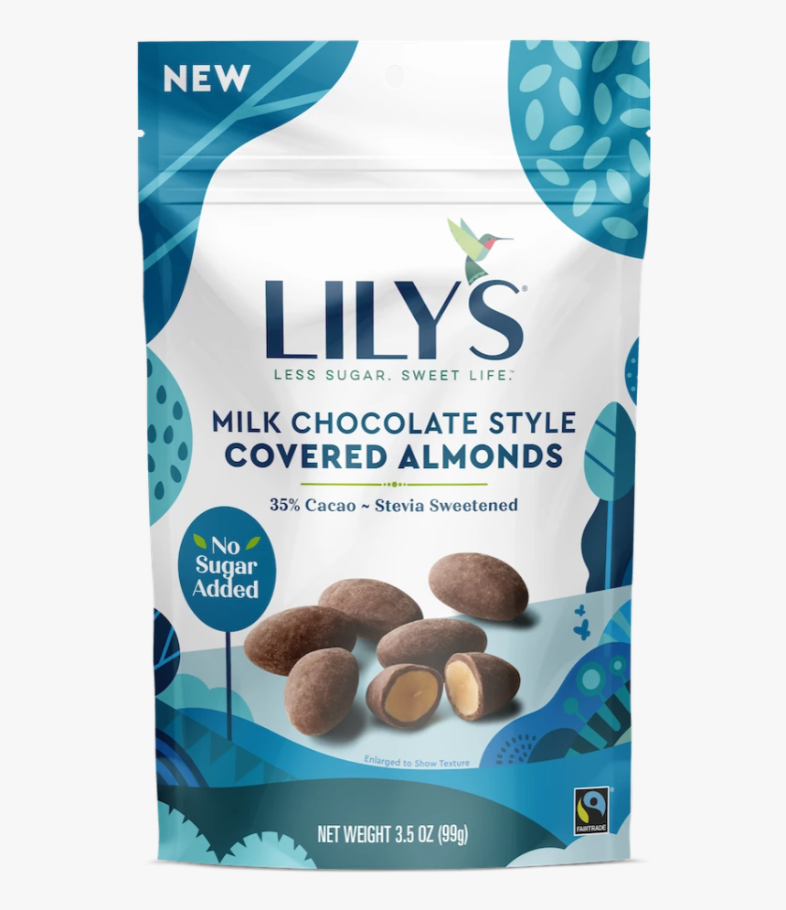 Milk Chocolate Style Covered Almonds - Lily's Chocolate Covered Almonds, HD Png Download, Free Download