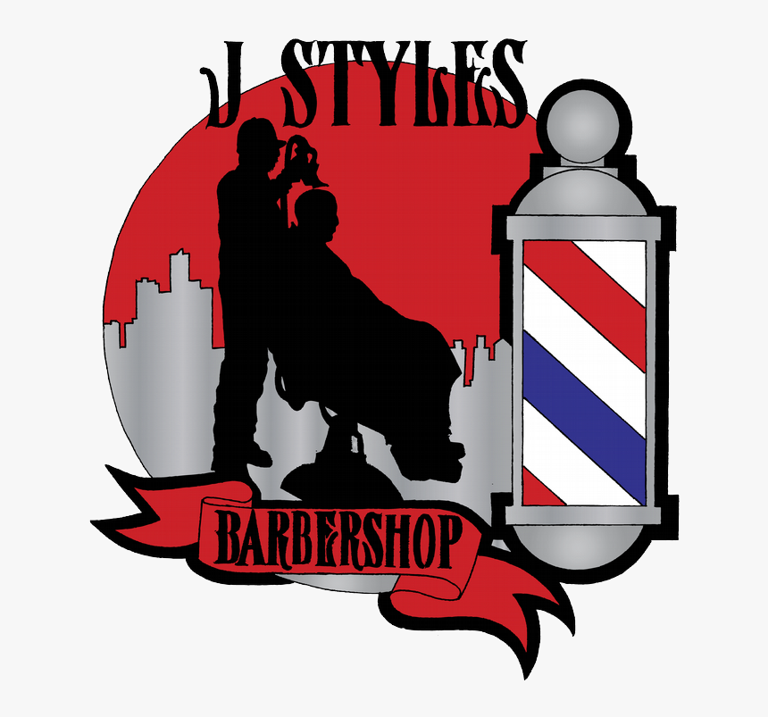 By J Styles Barber Shop - Clip Art Barber Shop Logo, HD Png Download, Free Download