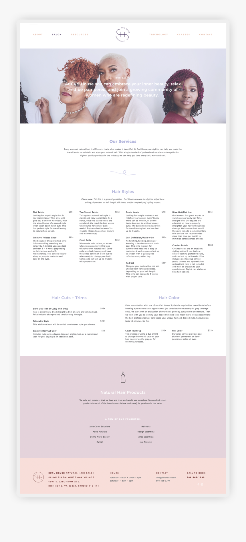 Salon Page2 Curlhouse - Brochure, HD Png Download, Free Download