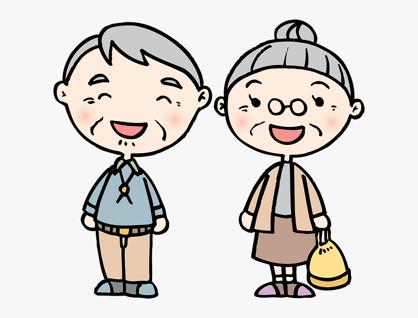 おじいさん と おばあさん イラスト かわいい Hd Png Download Kindpng