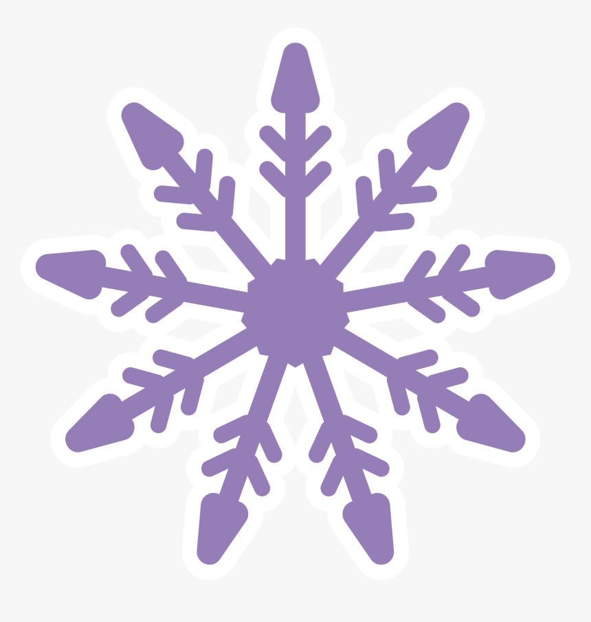 Snowflake Cartoon Drawing - Cartoon Images Of Snowflakes, HD Png Download, Free Download