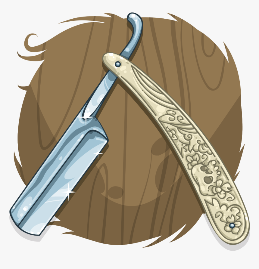 Cut Throat Razor Clipart , Png Download - Illustration, Transparent Png, Free Download