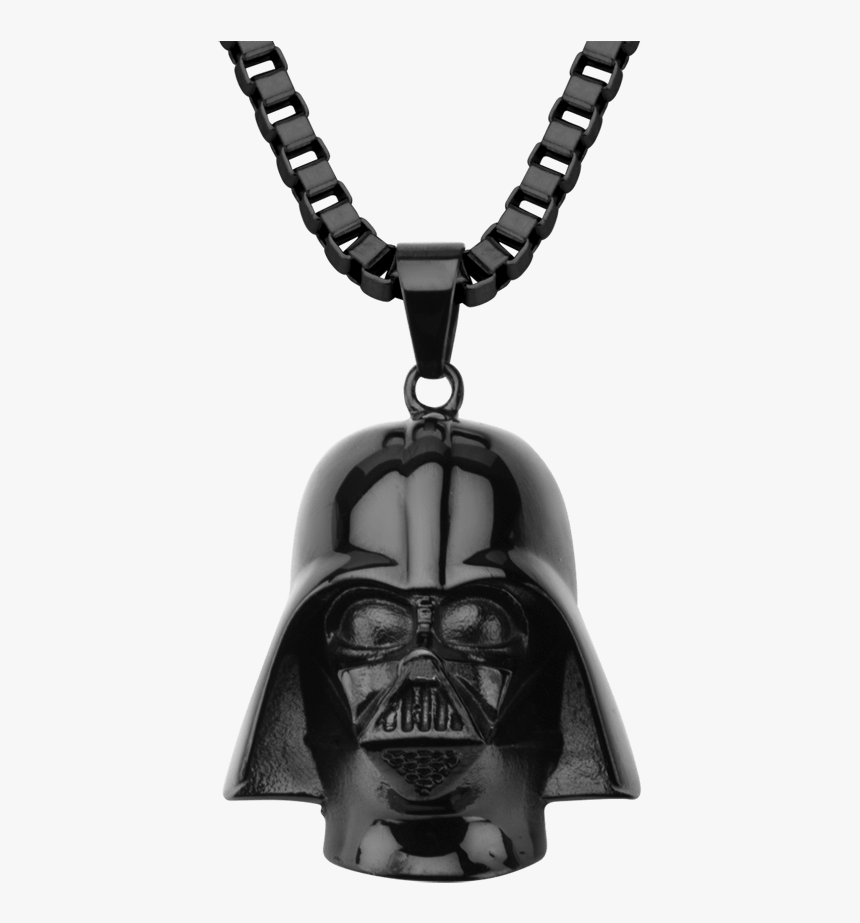 Darth Vader Black Mask Pendant With Chain , Png Download - Pendant, Transparent Png, Free Download