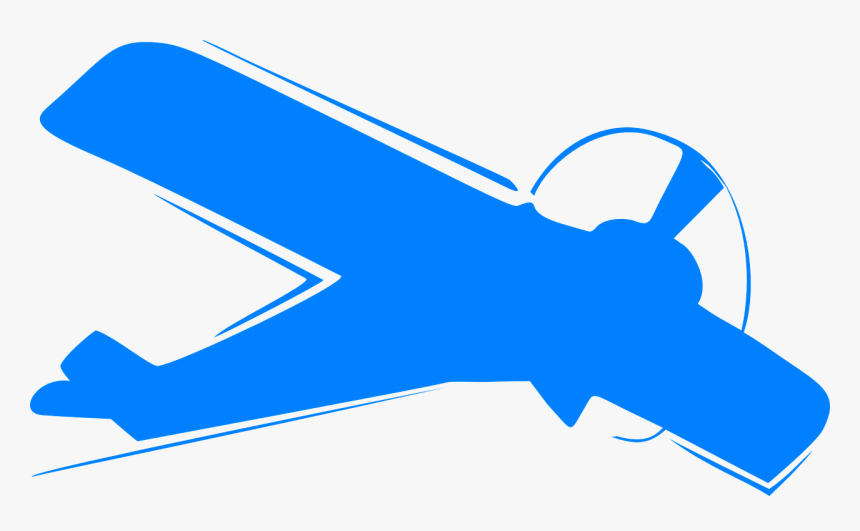 Blue Plane Silhouette , Png Download - War Plane Vector Png, Transparent Png, Free Download