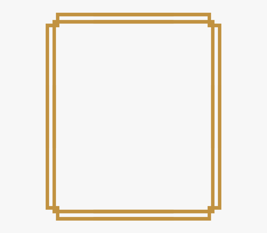 Art Deco Png Gold Frame, Transparent Png, Free Download