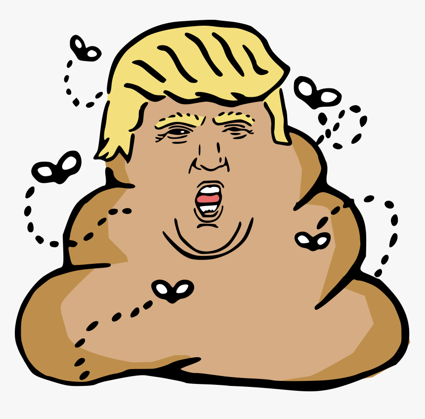 Tronald Dump Icons Png - Poop Emoji Donald Trump, Transparent Png, Free Download