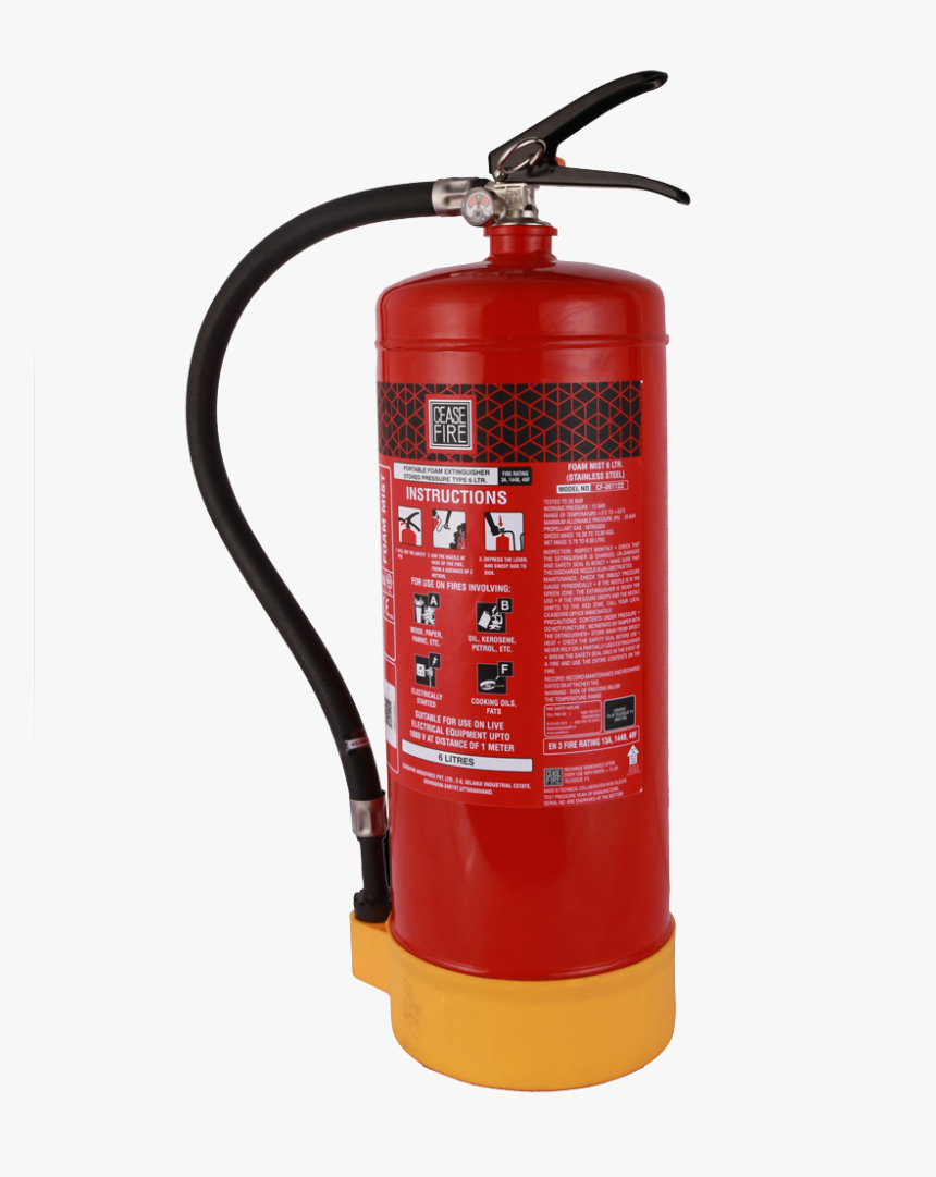 Fire Extinguisher Clipart Simple - Ceasefire Water Mist Fire Extinguisher, HD Png Download, Free Download