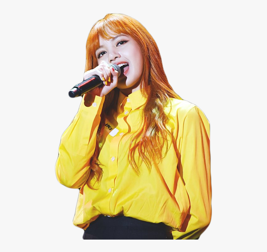 Lisa, Blackpink, And Kpop Image - Blackpink Lisa Wearing Yellow, HD Png Download, Free Download