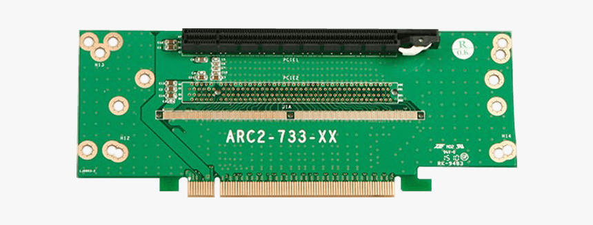 Dd 666 2u, 2u Pcie X16 To Pcie X16 Riser Card - 2u Pci Express Riser Card, HD Png Download, Free Download