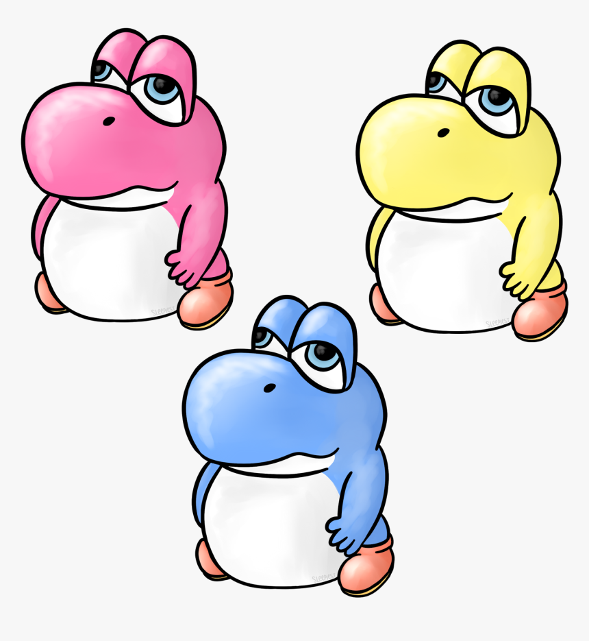 Yoshi Head Png , Png Download - Baby Yoshi Fan Art, Transparent Png, Free Download