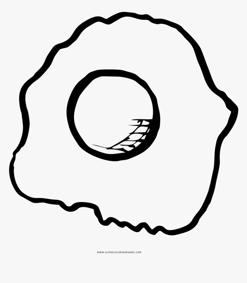 Cleveland Browns Coloring Pages With Fried Eggs Egg - Eggs Fried Da Colorare, HD Png Download, Free Download