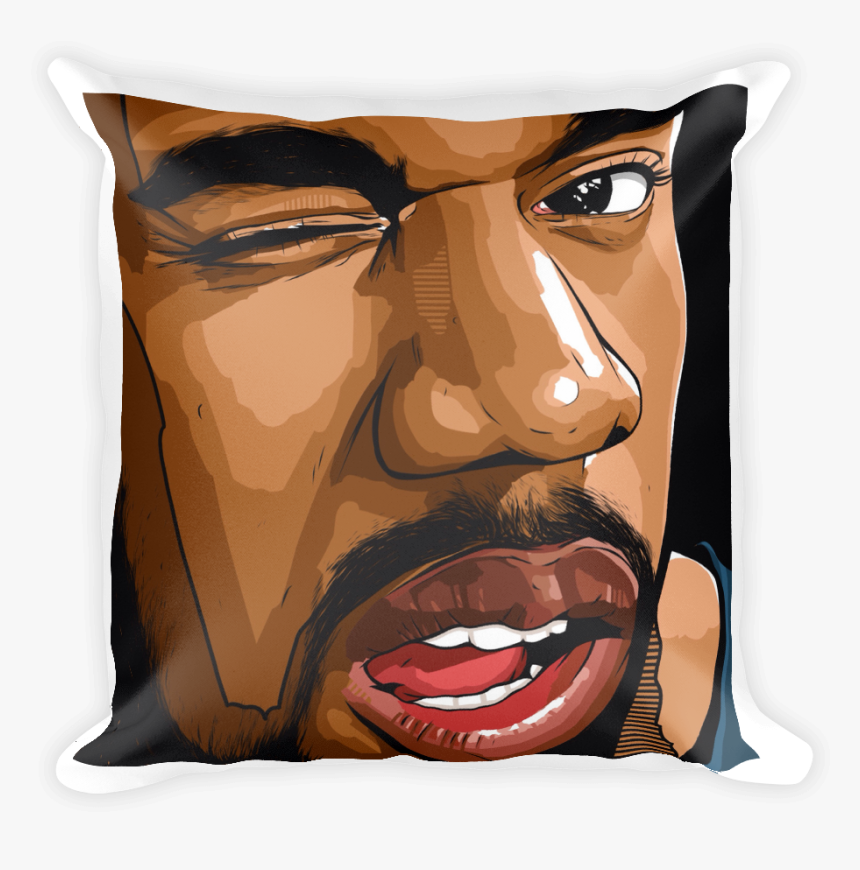 Kanye West Square Pillow - Drawing, HD Png Download, Free Download