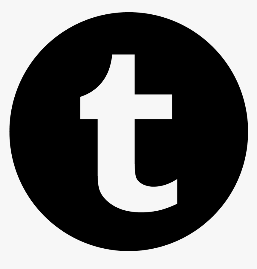 Png Black Tumblr App Image - Icon Black And White, Transparent Png, Free Download