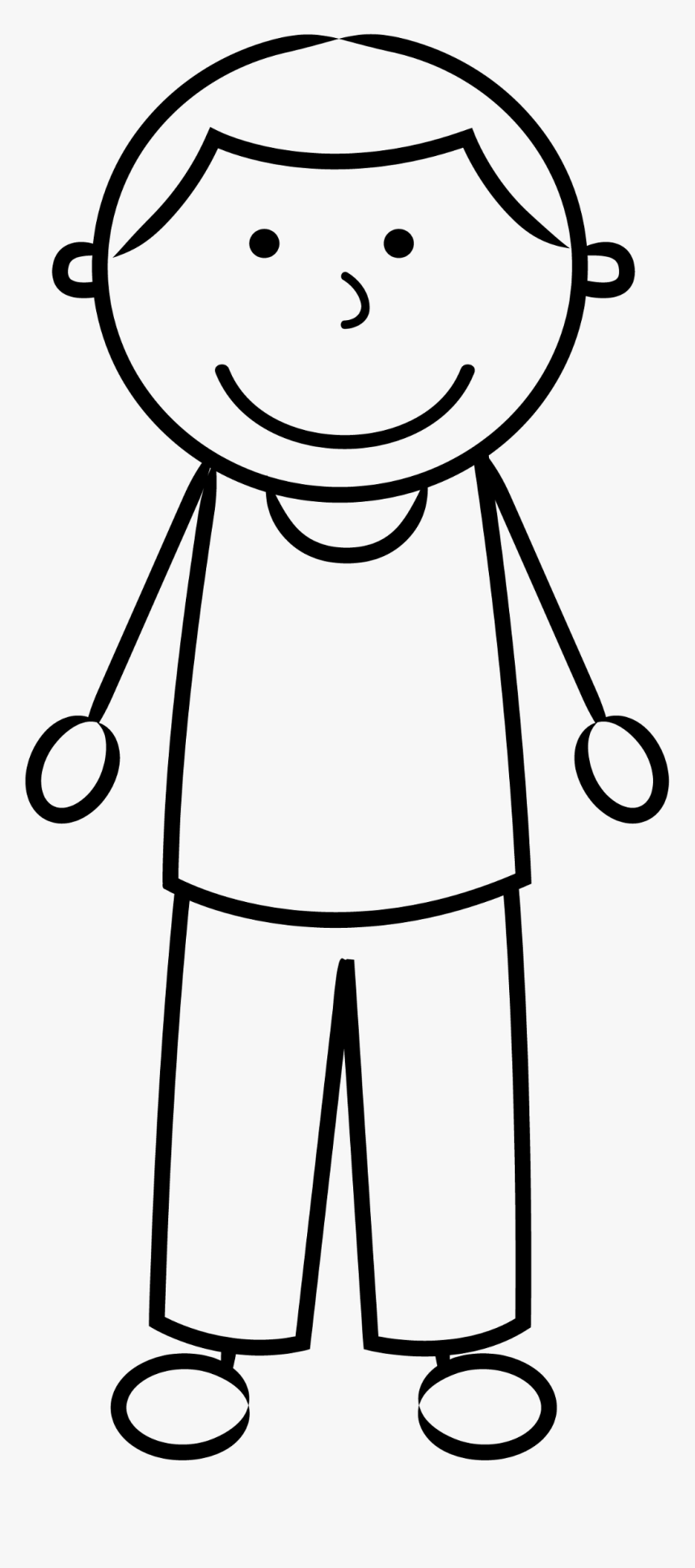 #freetoedit #stickman #teenager #male - Grandpa Clipart Black And White, HD Png Download, Free Download