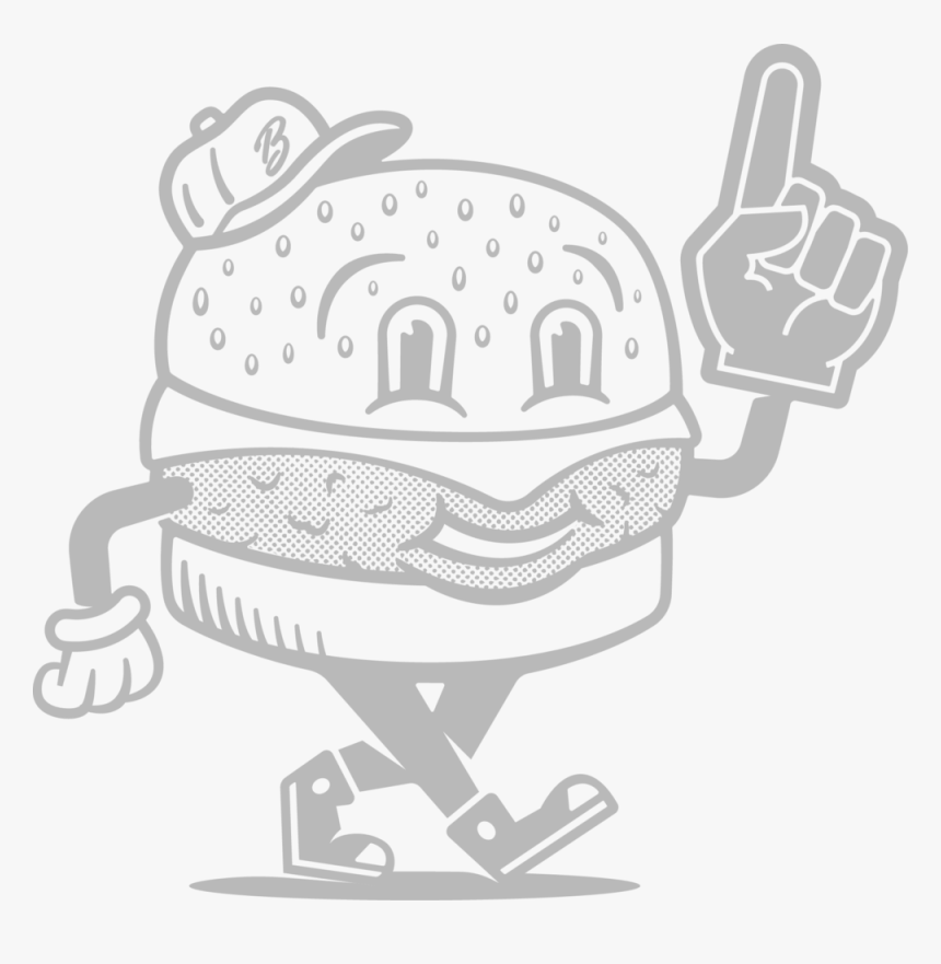 Bumsteers Burger Boy Transparent - Cartoon, HD Png Download, Free Download