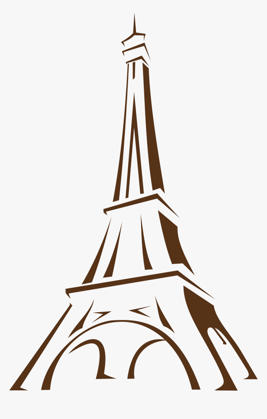 Fileeiffel Tower Icon - Easy Eiffel Tower Sketch, HD Png Download, Free Download