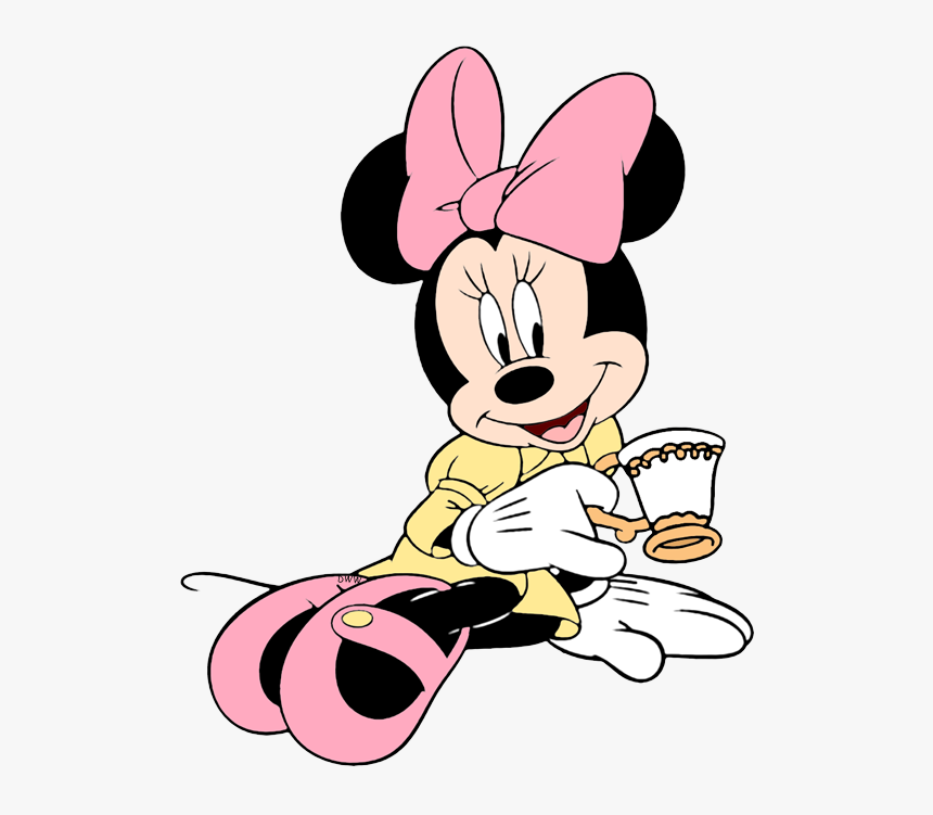 Minnie Mouse Having Tea, HD Png Download, Free Download