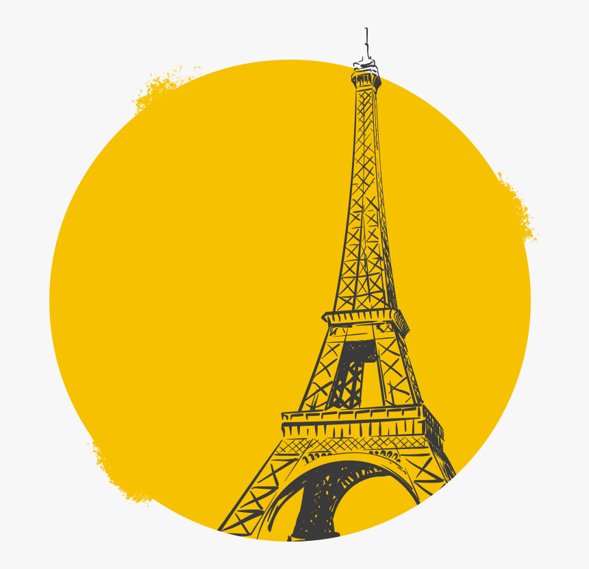 Simple Eiffel Tower Sketch, HD Png Download, Free Download