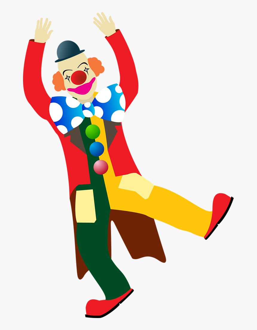 Clown Clipart Trapeze Artist - 小丑 馬戲 團, HD Png Download, Free Download