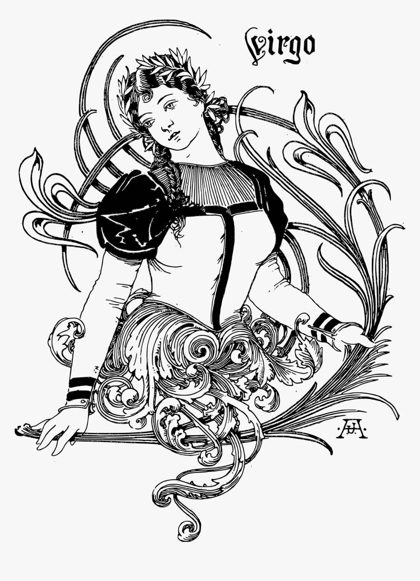 Imagenes De Virgo En Blanco Y Negro, HD Png Download, Free Download