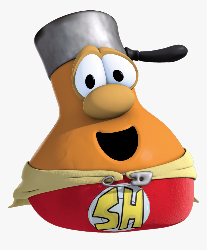 Veggietales Orange Gourd Supper Hero - Supper Hero, HD Png Download, Free Download