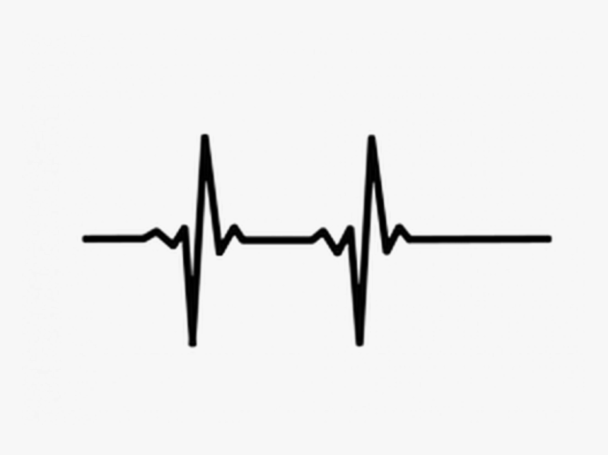 Heartbeat Graphic Png - Heart Rate Black And White, Transparent Png, Free Download