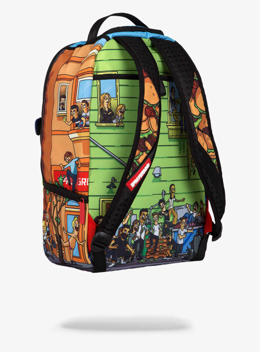 Sprayground Bobs Burgers Insanity Back Angle - Bob's Burgers Backpack Sprayground, HD Png Download, Free Download