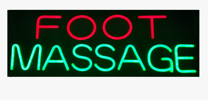 Led Neon Rope Strip Indoor Window Display Sign- "foot - Neon Sign, HD Png Download, Free Download