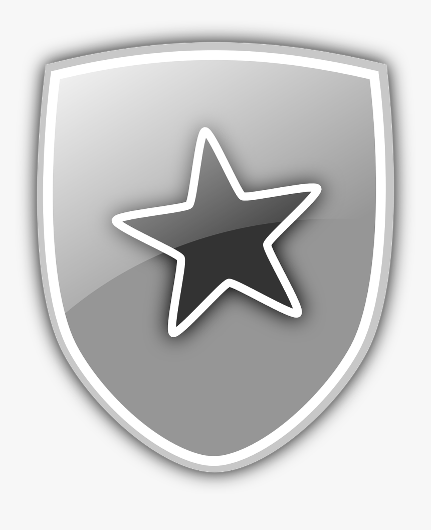 Shield Star Icon, HD Png Download, Free Download